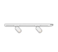 Briloner - Système de rail - Kit d'extension - 2 spots GU10 réglables - Extensibles - Système de rail de plafond - 0,75 m - Blanc