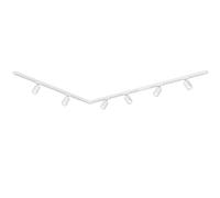 BRILONER - Système de rail Rail, set complet, 6x GU10 spots orientables, forme L, système de rail lumineux pour plafond, rail pour spots, plafonnier, lampe de plafond, spotlight, 3m, blanc