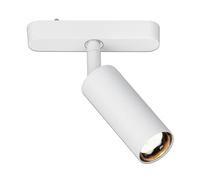 BRILONER - Système de rail Luxtrail LED Tracklight, Blanc chaud, Orientable, Accessoires, Tracklight, LED Spot, Spot de plafond, Projecteur, Plafonnier, Plafonnier, 130x40x155mm (LxDxH), Blanc