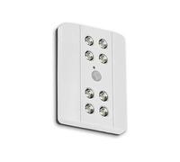 Briloner - Veilleuse avec détecteur de mouvement, Lampe LED pour meuble bas de cuisine, Lumière pour armoire, Éclairage d'armoire, Sous-armoire de cuisine, Fonctionne sur piles, Blanc