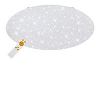BRILONER - WiFi Ciel étoilé Plafonnier, Plafonnier intelligent, App, Commande vocale, Télécommande, Contrôle de la température de couleur, Variable,56 W, 5850 lm, 76 cm XXL, Blanc