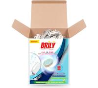 BRILY by Naramaki NOUVEAU Pastilles Lessive pour le lave-vaisselle - Anti-mat brillant dégraissant - 60 Tabs Citron - Action Détartrante (BRILY 60 TABS)