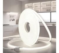 BRIMETI Ruban LED COB 20M 220V Blanc Froid 6000K Exterieur Bande Imperméable Etanche Ip65 320LEDS/M Flexible Recoupable Néon Ruban LED pour Intérieur et Extérieur Cuisine Chambre Maison Escalier