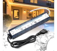 BRIMETI Transformateur 220V 12V Alimentation 300W 25A IP67 Extérieur Étanche Adaptateur avec Prise 220V AC à 12V DC LED Driver Continu Transformer Power Supply Basse Tensio Transfo Pour Ruban