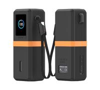 BRIMFORD Coque en silicone compatible avec Anker Power Bank (25 000 mAh 165 W), avec support de câble de charge, housse de protection portable pour Anker Power Bank (noir)