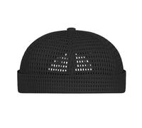 Brimless Cap, Mesh Skullcap Hat, Adjustable Summer Beanie 21 inch Size, Men Grandfather Senior Bald Head Outdoor Sports Running Daily Use, Lightweight Headgear, Breathable Comfort Sun Protection Wear