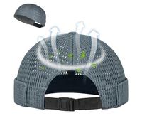 Brimless Hats for Men - Mesh Docker Cap,Breathable Brimless Hat,for Outdoor Camping Summer Commuting Fishing Hiking Climbing Beach Vacation Travel