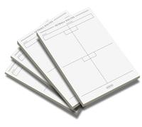 Brimtoy Netball Halves Lot de 4 blocs de score/cartes de score (200 feuilles)
