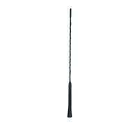Brin Embout D'antenne Autoradio Voiture Universel Alu Noir 41 Cm + 3 Adaptateur