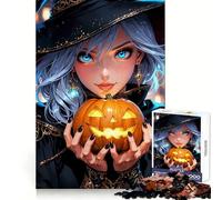 Brin La Sorcière d'halloween Puzzle de 1000 pièces pour Adolescents Stimule la réflexion Critique Un Cadeau de Noël Unique et Bien ficelé (38x52cm)
