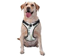brindille de Verdure Naturelle Blanche,Harnais pour Animaux de Compagnie, Harnais réfléchissant réglable pour Chien,S