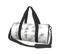 Brindille de Verdure Naturelle Blanche imprimée, Sac de Voyage de Grande capacité, Sac à Main Rond, Sac de Voyage de Sport, fourre-Tout, Sac de Fitness
