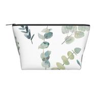 Brindille de verdure Naturelle Blanche imprimée, Trousse de Toilette Trousse de Maquillage Sac à cosmétiques Trousse de Toilette de Voyage Portable