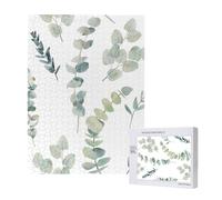 brindille de Verdure Naturelle Blanche,Puzzle Familial en Bois de 500 pièces pour Adultes et Adolescents