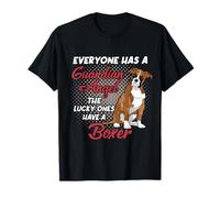 Brindle Boxer is My Guardian Angel Propriétaire de Chien T-Shirt