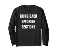 Bring Back Smoking Sections Funny 90's Kids Tees Retro Manche Longue