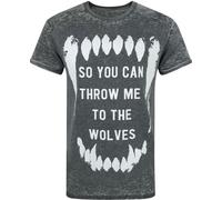 Bring Me The Horizon Herren Wolves Burn Out T-Shirt NS4092 (L) (Anthrazit)