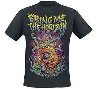 Bring Me The Horizon Smoking Dinosaur Homme T-Shirt Manches Courtes Noir M