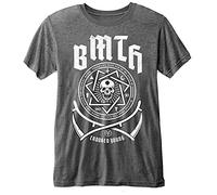 Rock Off Trade T-shirt Bring Me The Horizon Crooked Young Logo officiel Charcoal Gris Burnout L
