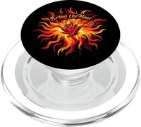 Bring The Heat Spicy Chili Pepper Flame Hot Food Lover PopSockets PopGrip pour MagSafe