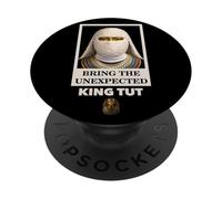 Bring The Unexpected Egyptian Pharaoh King Tut Face Graphic PopSockets PopGrip Adhésif