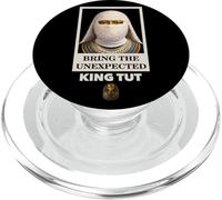 Bring The Unexpected Egyptian Pharaoh King Tut Face Graphic PopSockets PopGrip pour MagSafe