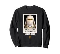 Bring The Unexpected Egyptian Pharaoh King Tut Face Graphic Sweatshirt