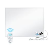 Bringer - Radiateur électrique infrarouge - Avec protection contre la surchauffe, élément chauffant CarbonCrystal,plaque chauffante avec thermostat WiFi (BRTW) - Dernière technologie - 450 W