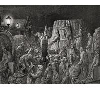 Bringing goods into Covent Garden London early the matin. XIXe siècle. Après une illustration de Gustave Dor dans l'édition américaine de Londres en 1890 : un pèlerinage écrit par Blanchard Jerrold et