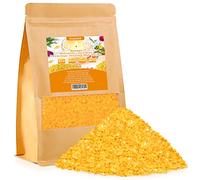 BringLuck2U Pastilles de cire d'abeille, 1 kg, idéale pour les cosmétiques naturels, les lingettes en comme cire de bougie, emballage durable, Jaune