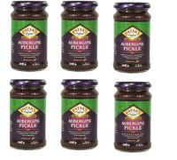 Brinjal Aubergine Pickle moyen de Patak (de 283g) - Paquet de 6