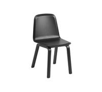 Brink Chaise de salle à manger avec base en bois noir
