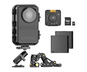 Brinno BCC5000 Kit caméra time-lapse 4K WiFi - Capteur d'image avancé, HDR, boîtier IP65, application mobile, 6 mois d'autonomie avec emplacements avancés, Bluetooth, système de construction