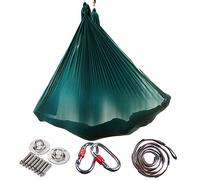 Brinny Inversion de Yoga Balançoire Anti-gravité d'air Elastique Swing Hamac Sling Kits de Yoga Pilates Équipements de Danse Aérienne Balançoire Tissu Stretch Durable Hamac Yoga Aerial Silks 5 Meter