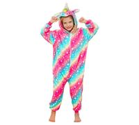 Brinny Unisexe Animal Pyjama Animaux Enfant Combinaison de Nuit Licorne Cosplay Outfit Vêtements de Nuit Déguisements Hiver Chaud Costume de Sommeil Filles Garçons Noel Halloween,