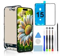 Brinonac Écran de Remplacement pour iPhone 15, LCD Retina 6,1" Full HD, Écran Tactile et Assemblage avec Cadre