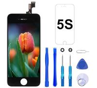 Brinonac Écran pour iPhone 5s/SE 2016 4,0" LCD de Remplacement Complet Composants avec Kit de Réparation (Noir)