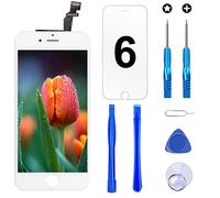Brinonac Ecran Tactile LCD pour iPhone 6 Vitre De Remplacement LCD Ecran Assemblé avec Kit De Réparation (Blanc, 4.7 Pouces)