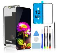Brinonac FHD Écran pour iPhone 13 Mini, Remplacement d'écran LCD Retina 5,4" Full HD Tactile Digitizer Cadre Assemblage