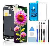 Brinonac FHD Écran pour iPhone 14 Pro Max - 6,7 Pouces Affichage LCD Full HD, Ensemble d’Assemblage du Touch Digitizer avec Outils de Réparation et Protecteur en Verre Trempé