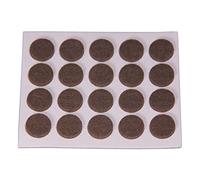 BRINOX b76020 m - deslizadores de feutre synthétique (diamètre 16 mm) de couleur marron