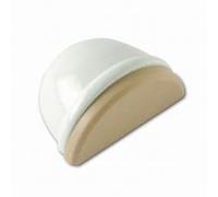 Brinox Butée Bois Luxe adhésif, Voir Description, laqué Blanc, 1 unité