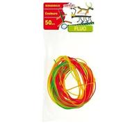 Brins scoubidou - KIMPLAY - Fluo - Mixte - A partir de 3 ans - 50 unités