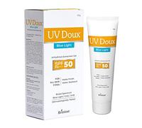 Brinton UV Doux Blue Light Tinted Sunscreen Gel SPF 50 PA+++ | Broad Spectrum Blue Light & UVA/UVB Protection | Sweat-Control & Water-Resistant, Dermatologist Tested | Unisex All Skin Types, 50g