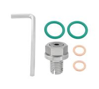 Briny River 1 bouchon de vidange d'huile auto-adhésif en acier inoxydable - Kit de réparation de filetage pour carter d'huile - Convient à la plupart des motos, voitures ou bateaux (M12,1-1,5 mm)