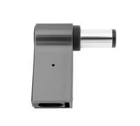 Briny River 1 chargeur d'ordinateur portable 100 W PD coudé convertisseur 90 degrés femelle type C vers DC 7,4 mm x 5,0 mm grande aiguille prise compatible avec HP Elitebook 2530p 2730p 2540p 2740p