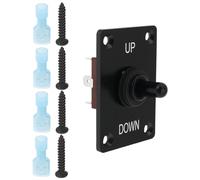 Briny River 1 Ensemble 12 V 5 A 3 Broches Commande Trim Bateau Interrupteur à Bascule Marin Interrupteur Haut Bas Panneau Commande à Bascule Adapté pour Camping-Car Bateau Voiture Camion