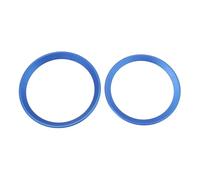 Briny River 1 ensemble de décoration de logo avant et arrière de voiture, anneau de couverture compatible avec BMW 3 série F30 F31 F34 F35 F80 M3 98x82mm/90x74mm (Bleu)