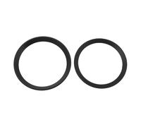 Briny River 1 Jeu de Bagues Décoratives pour Logo Avant Et Arrière de Voiture Compatible avec BMW Série 3 F30 F31 F34 F35 98 X 82 Mm/90 X 74Mm (Noir)