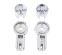 Briny River 1 Jeu de Charnières Gauche Et Droite pour Porte de Salle de Bain en Verre Compatible avec Roman Haven R12 Serrage de Verre de 6 Mm